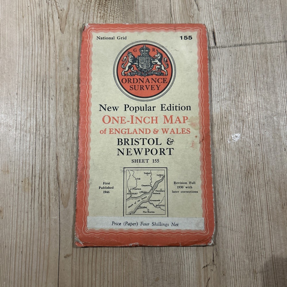 BRISTOL & STROUD Ordnance Survey Paper Sixth Series 1946 Sheet 156 One Inch