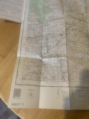 Ordnance Survey One Inch Map 77 Hexham OS