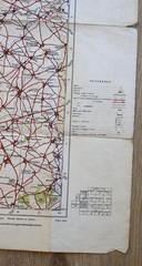 1915 Cloth-backed Trench Map FRANCE First World War Ordnance Survey LENS 11