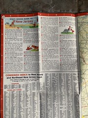 Old Vintage 1960s ESSO Travel Road Map New Jersey