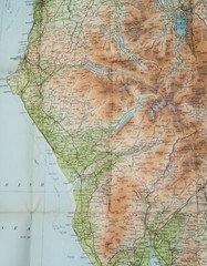 Bartholomews Half Inch Contoured Map Sheet 34 English Lakes 1961 Cartography