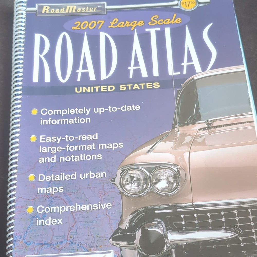 MapQuest RoadMaster 2007 Large Scale United States Road Atlas, Spiral Bound