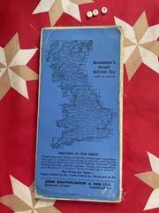 Vintage Bartholowmew’s Half-Inch Contoured Map- RARE CLOTH OXFORD