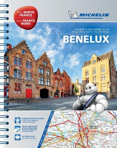 Benelux & North of France – Tourist & Motoring Atlas… by Michelin Spiral bound