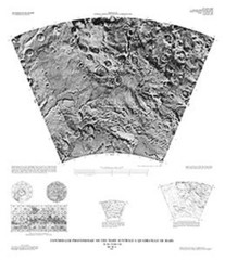 USGS NASA Photomosaic Map of the Mare Australe G Quadrangle of Mars w/Sleeve