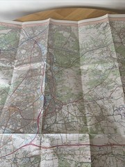 Explorer 145 Guildford & Farnham Godalming Farnborough Map 1998 Ordnance Survey