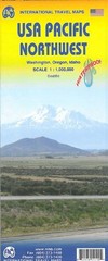 1. USA PACIFIC NORTHWEST 1:1,000,000 ITM TRAVEL MAP By Itmb Canada & Lan Joyce