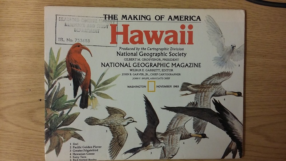 The Making Of America: Hawaii: National Geographic Map