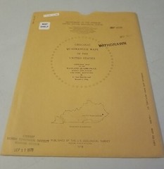USGS Geologic Map Wayland Quadrangle Knott & Floyd Counties, Kentucky w/Sleeve