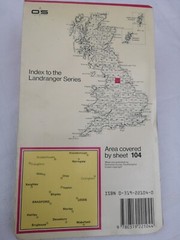 VGC Leeds, Bradford & Harrogate OS Landranger Map Sheet 104 VGC 9780319221044