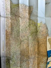 NORTH DEVON Bartholomew Half Inch Map – No 3 1968 Barnstaple Exeter