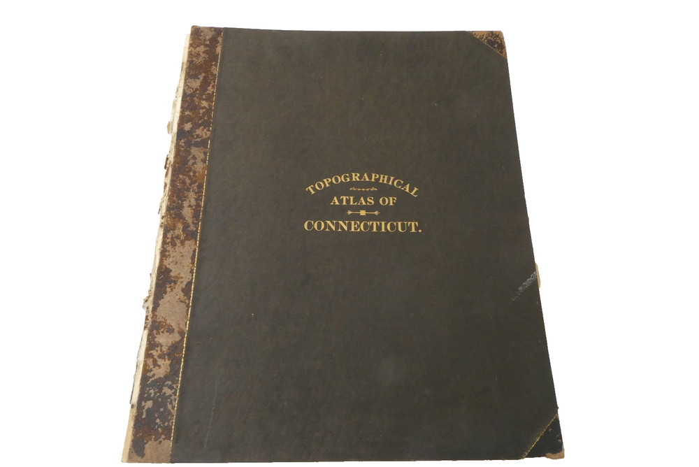 1893 Topographical Atlas of Connecticut USGS Geological Survey Antique Maps
