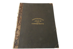 1893 Topographical Atlas of Connecticut USGS Geological Survey Antique Maps