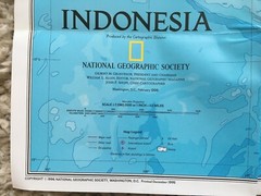 National Geographic Society Map & Poster INDONESIA February 1996 ~ Double Sided