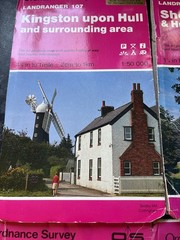 5 X Joblot Ordnance Survey Landranger & First Series Maps (Liverpool York Hull