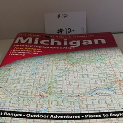 DeLorme Michigan Atlas & Gazetteer Illustrated Paperback Topographic Maps