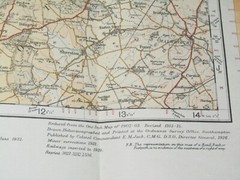 Ordnance Survey 1/2″ Road map 27: Gloucester, Monmouth & Newport – cloth, 1936