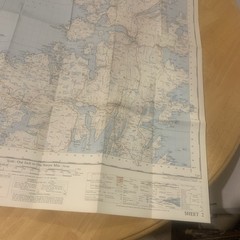 Ordnance Survey One Inch Map 2 Seventh Series Shetland Islands North Mainland OS
