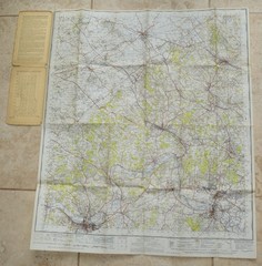 Ordnance Survey One-Inch Map 159 THE CHILTERNS New Popular 6th Edition 1945