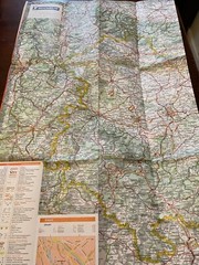 Germany: Mideast 544 Michelin Regional Map. 1:300,000, Good Condition