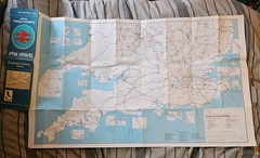 1977 British Rail England & Wales South Railway System Map – Geographia Ltd