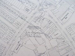 VINTAGE OS LARGE SCALE MAP LONDON TOOTING BROADWAY AREA 1 : 1,056 1921 Rev 1939