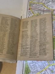 London Folding Map with Underground Railway, Street Index 1980’s Tourist UK