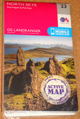 UK ORDNANCE SURVEY Landranger (1:50000) WATERPROOF Active Map 23 – North Skye