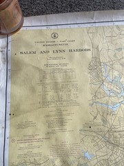 Salem and Lynn Harbors Vintage 1960’s Chart
