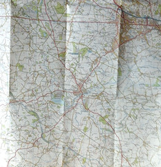 3 x assorted Ordnance Survey 1:50,000 maps Stafford Telford Ludlow Wenlock Edge