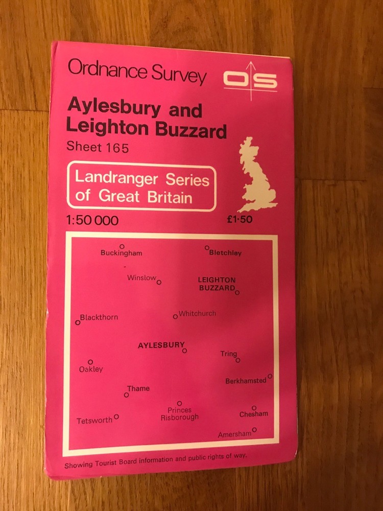 Ordnance Survey Map Sheet 165 – Aylesbury And Leighton Buzzard