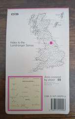 OS Ordnance Survey Landranger Map Sheet 99 Northallerton & Ripon 1983. T3