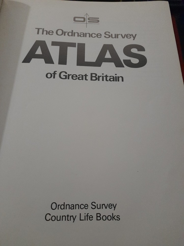 The Ordinance Survey Atlas of Great Britain 1982 Vintage Hardback Edition jb