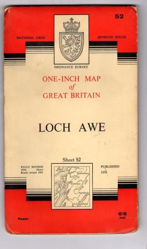 National Grid Seventh Series Sheet 52 Loch Awe : Ordnance Survey