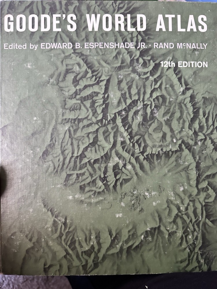 Vintage Goode’s World Atlas 12th Edition 1964 Rand McNally HC