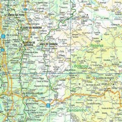 Portugal Central Road Map 1:250K, 6 street maps index of places, tourist info