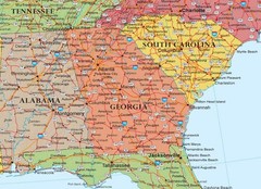24×36 United States Premier Blue Oceans 3D Wall Map Poster, Laminated Edition