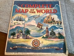 The Complete Map of the World. Geographia Map co. Alexander Gross