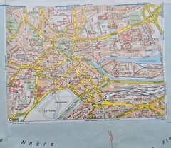 Vintage Bartholomew Euro Paper Map of Brittany + West Normandy