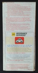 AA Service Map: Throughroutes to and from Bristol (1976).