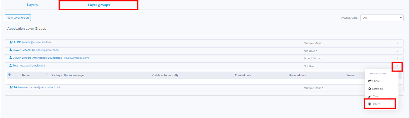 How Do I Delete A Layer Group? - yey'maps knowledge base