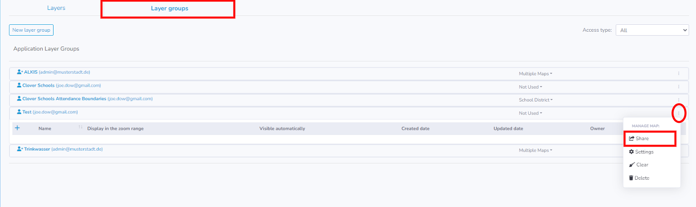 How Do I Share A Layer Group? - yey'maps knowledge base