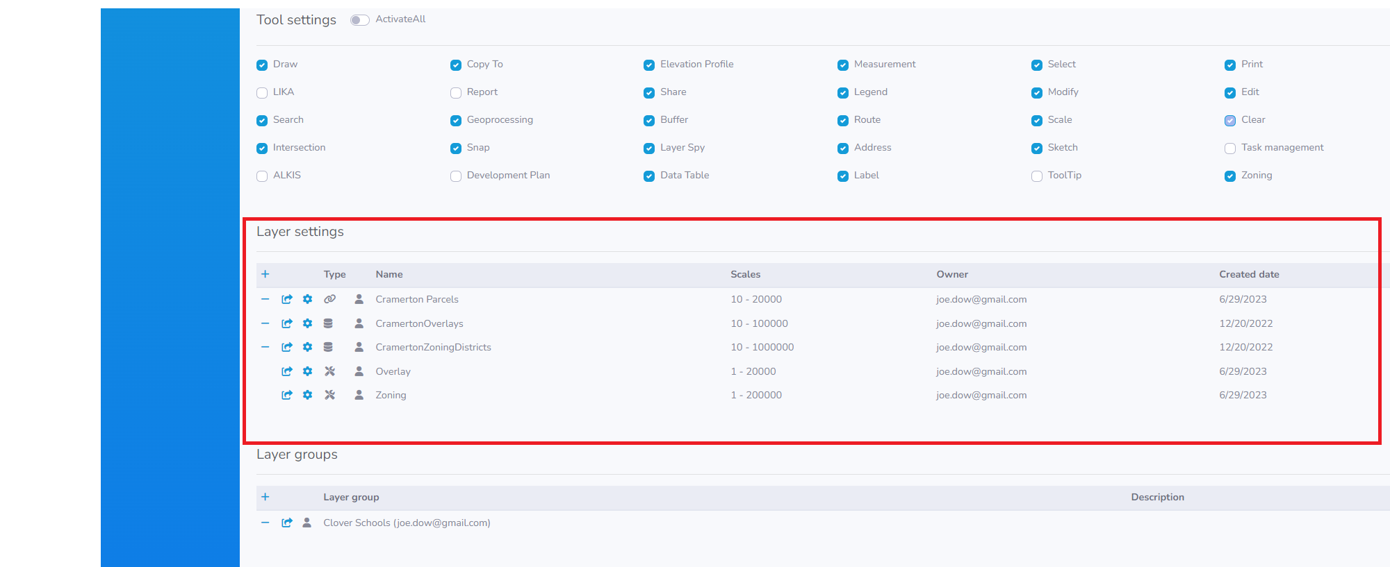 Project Settings - yey'maps knowledge base