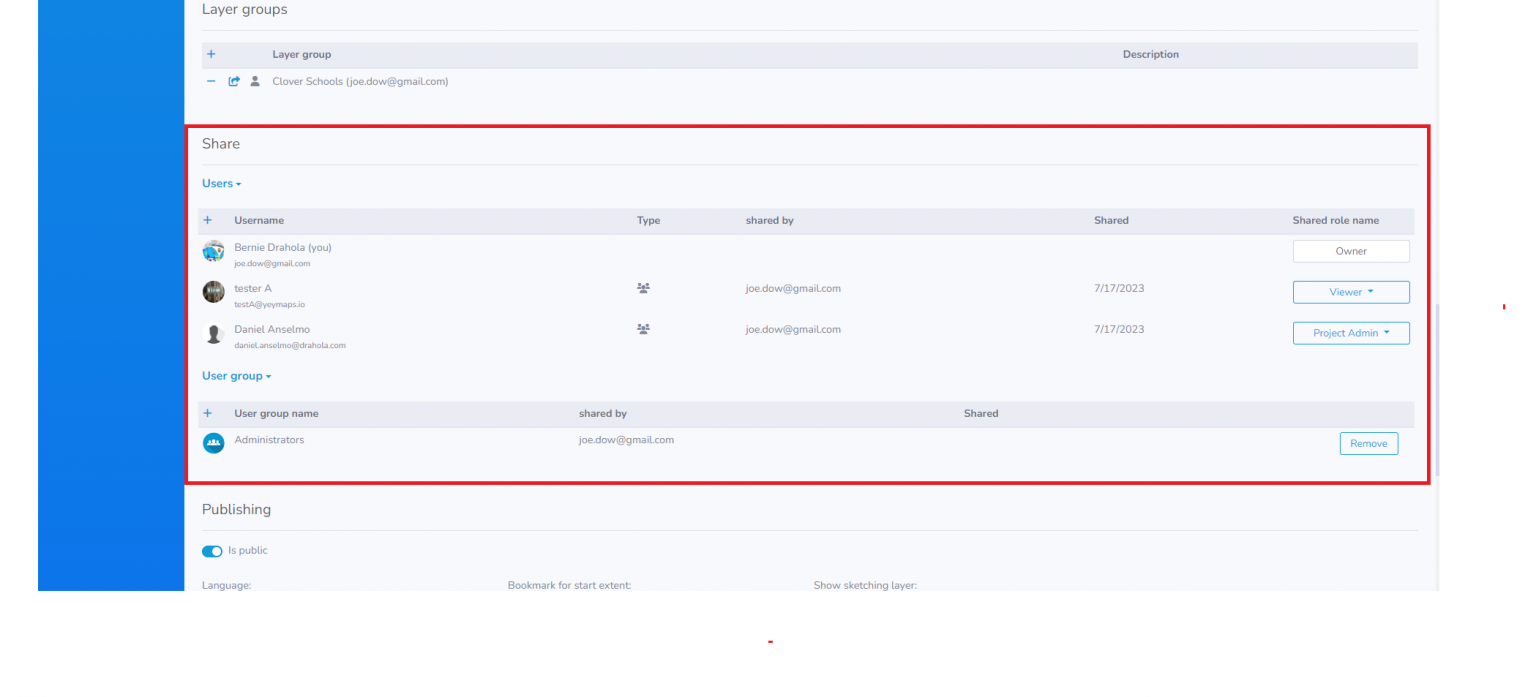 Project Settings - yey'maps knowledge base
